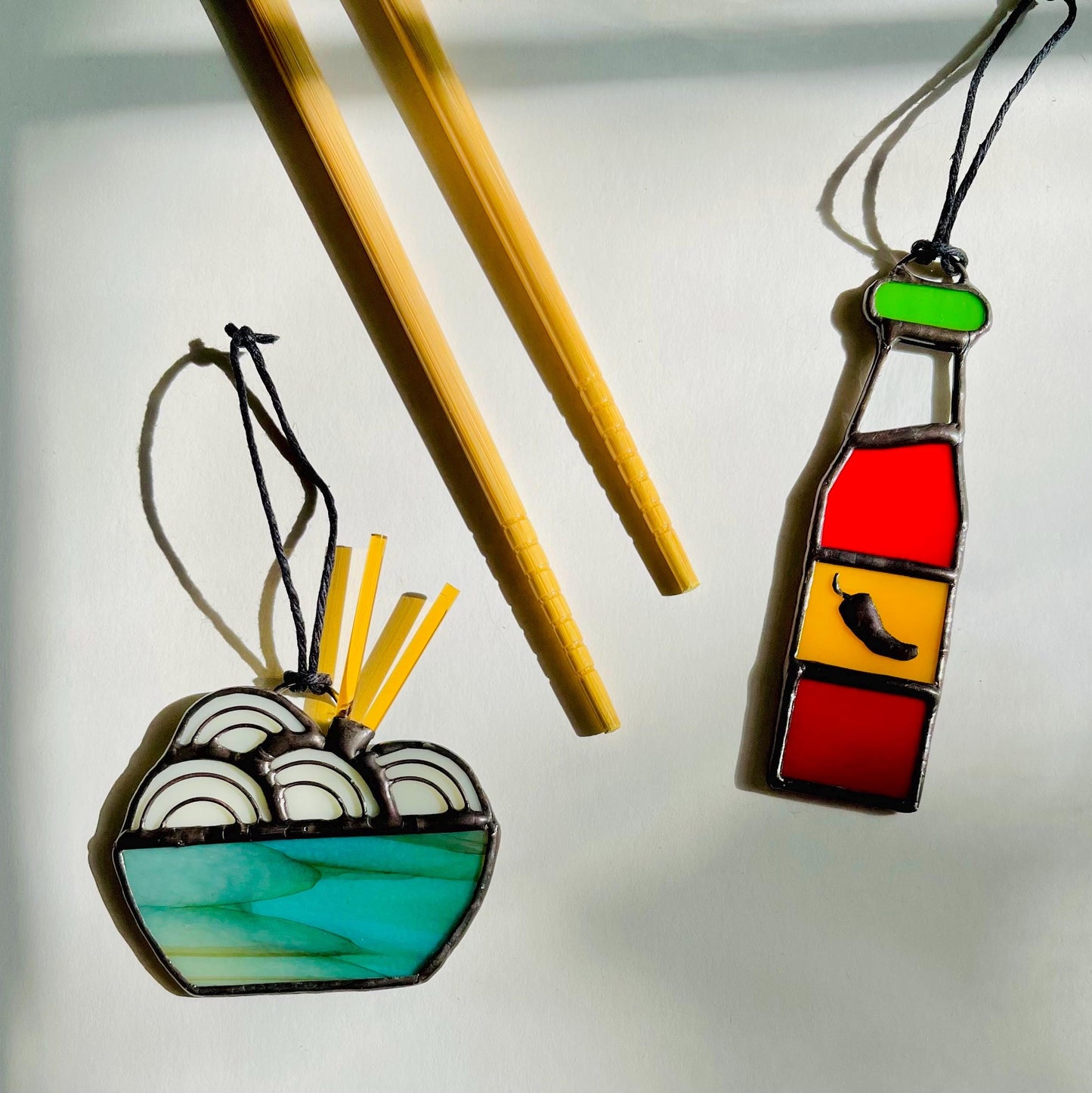 Mini Ramen Noodle Bowl Suncatcher - Samara Designs Studio
