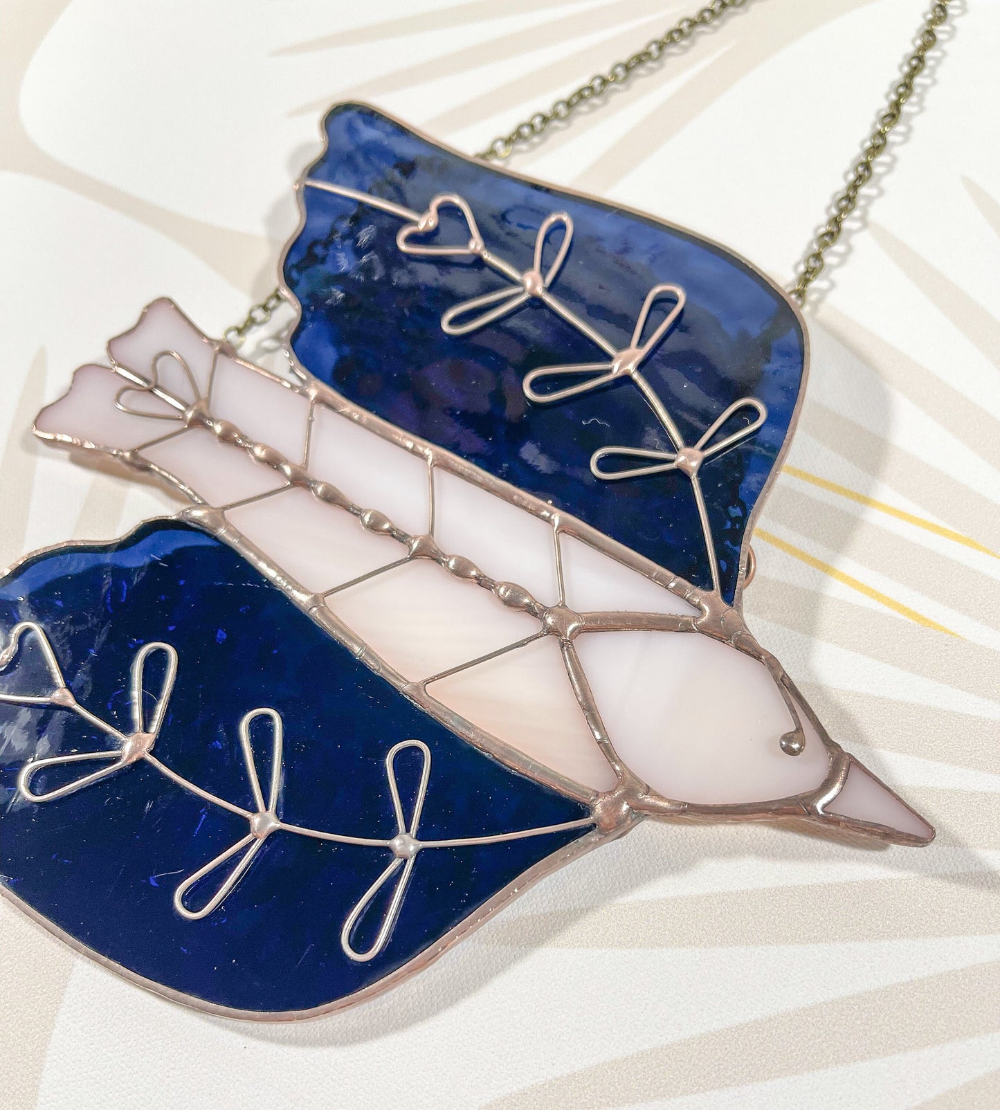 Stained Glass Folk Art Bird - Samara Designs Studio