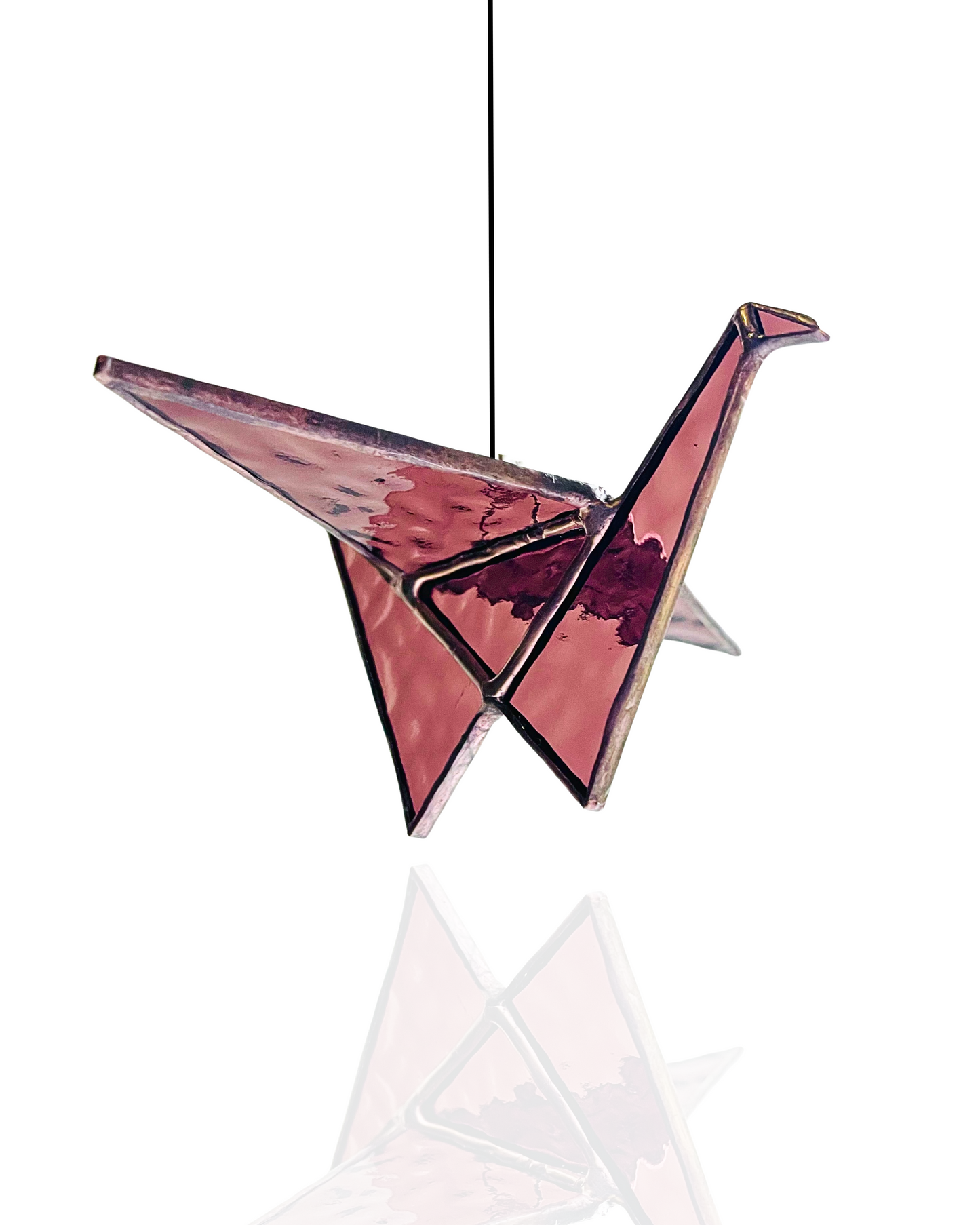 Stained Glass Origami Crane Suncatchers - Samara Designs Studio