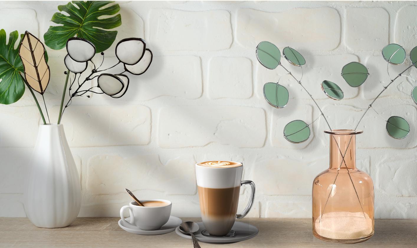 Glass Money Plant Seed Pod Stem - Samara Designs Studio