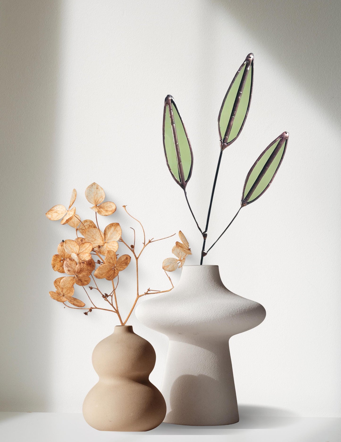 Glass Sage Leaf Stem - Samara Designs Studio