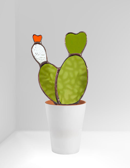 Baby Bunny Ear Glass Cactus - Samara Designs Studio
