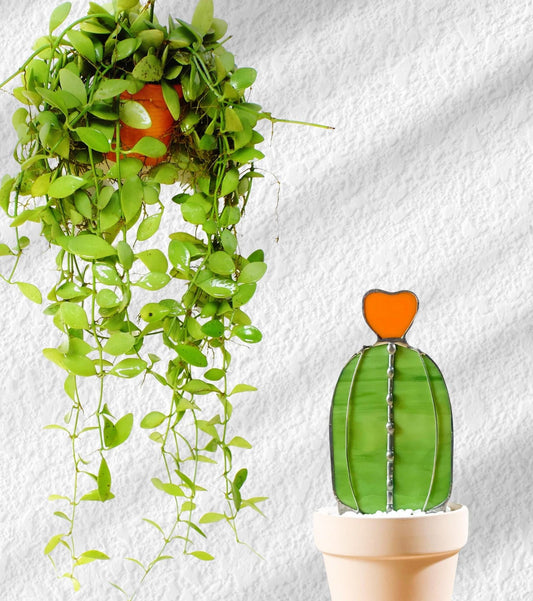 Baby Barrel Glass Cactus - Samara Designs Studio