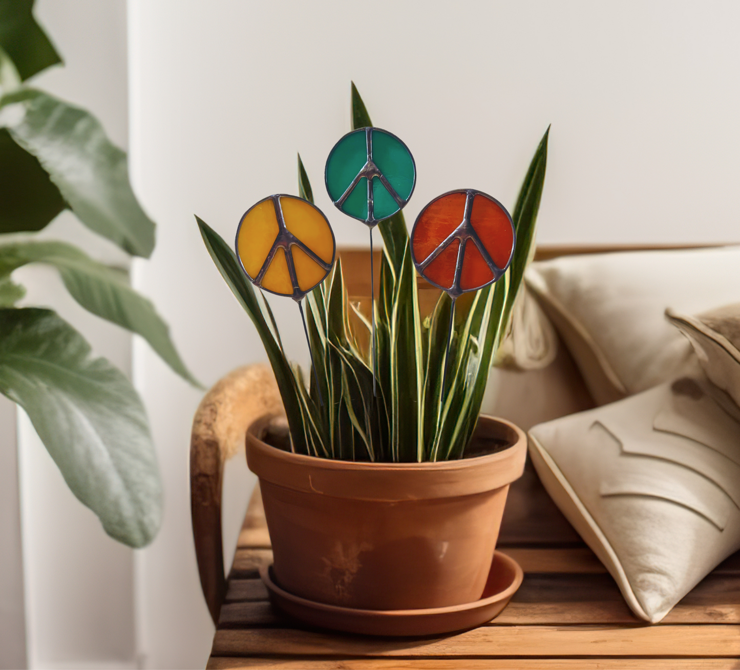 Peace Sign Plant Stake - Samara Designs Studio