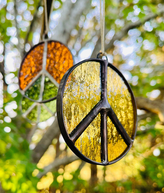 Peace Sign Suncatcher - Samara Designs Studio