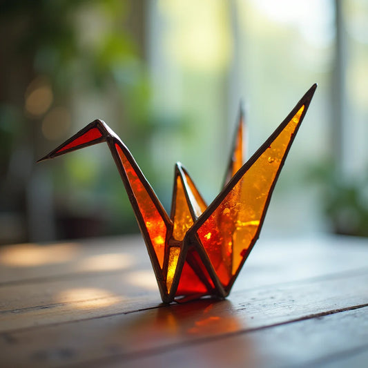 Stained Glass Origami Crane - Stained Glass Origami Crane Techniques for Elegant Craft
