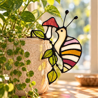 Woodland Snail Stained Glass Pot Hugger