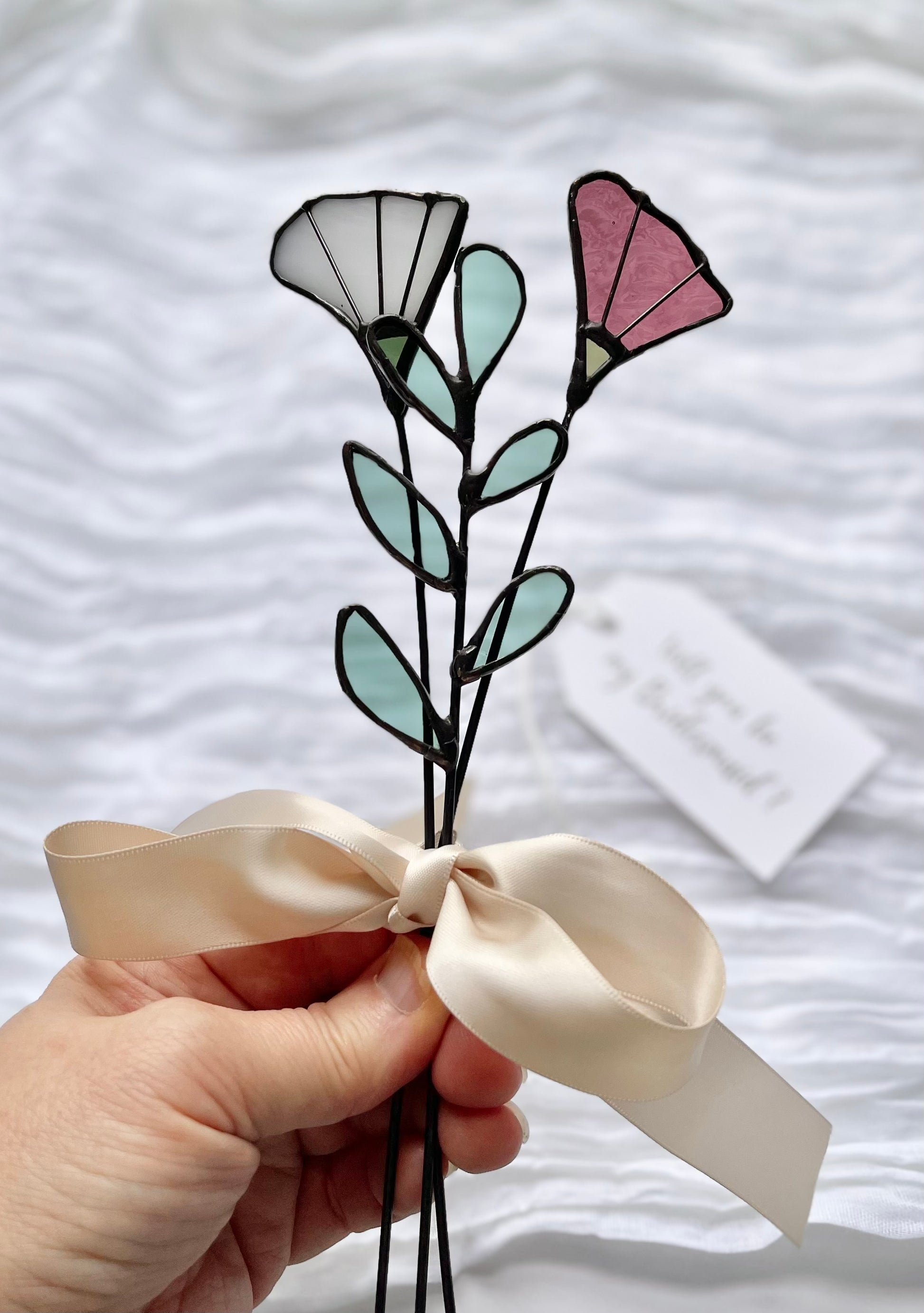 Personalized Stained Glass Keepsake Bouquet - Samara Designs Studio
