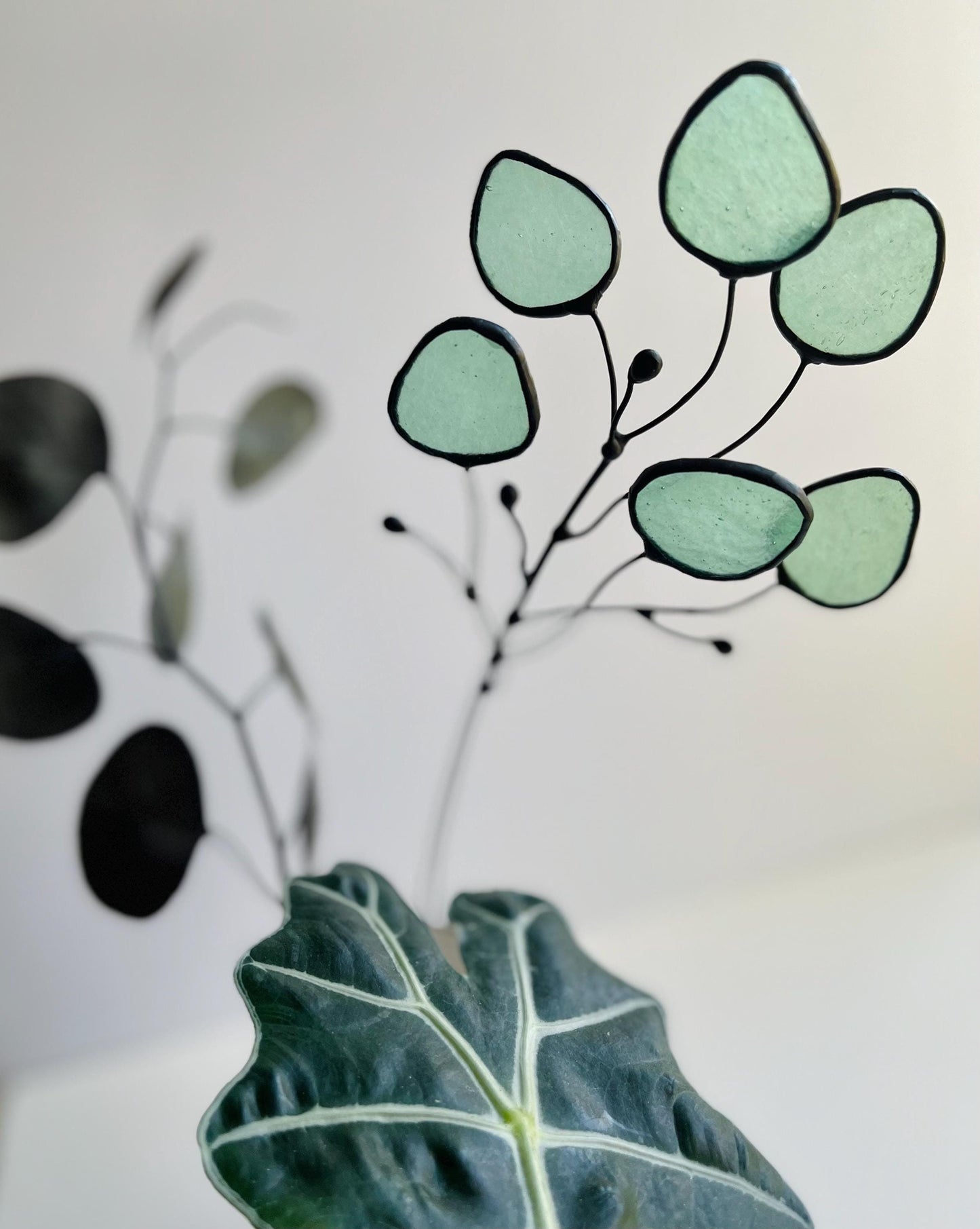 Glass Seafoam Eucalyptus Sprig