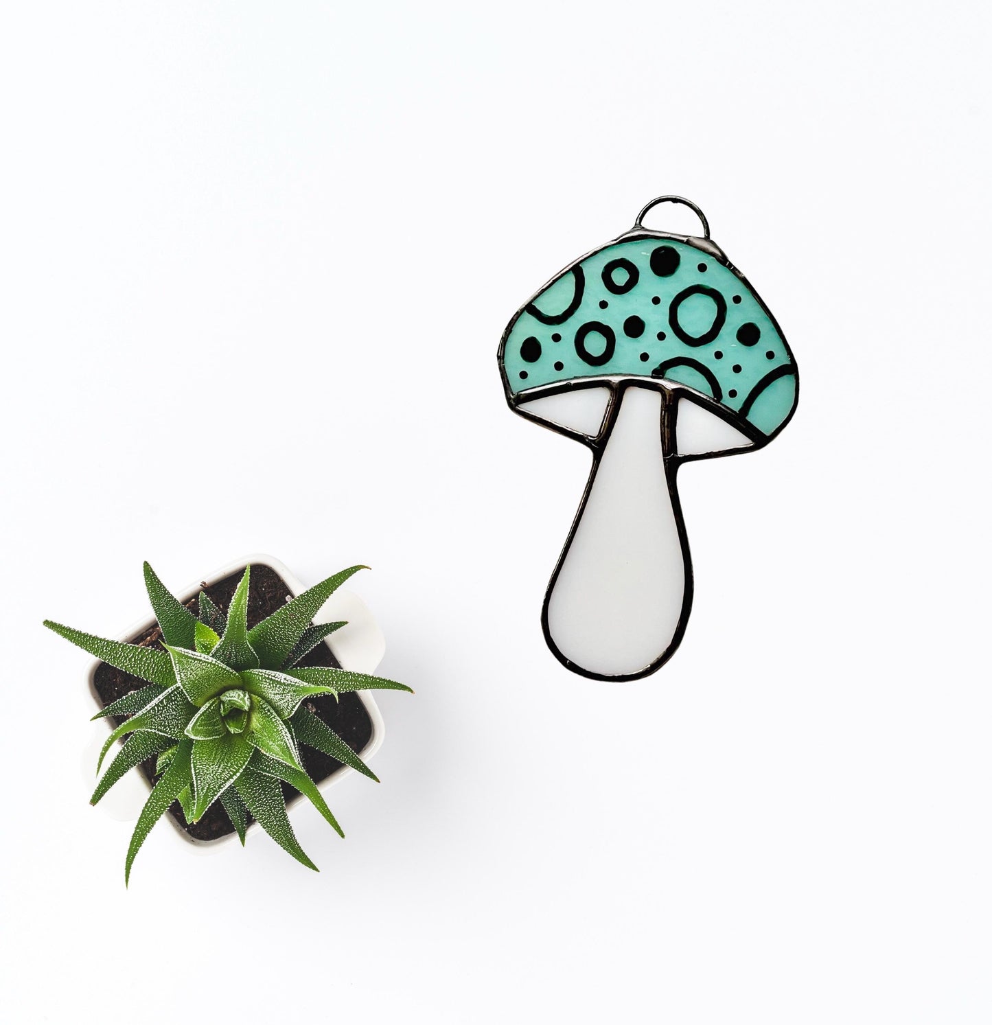 Stained Glass Mushroom Suncatchers