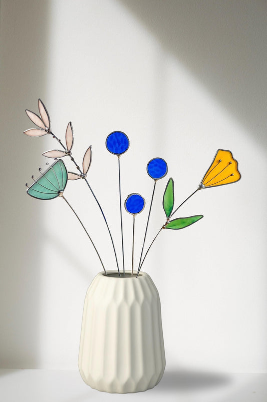 Stained Glass Flower Bouquet