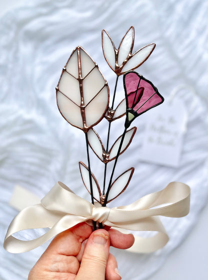 Personalized Stained Glass Keepsake Bouquet - Samara Designs Studio