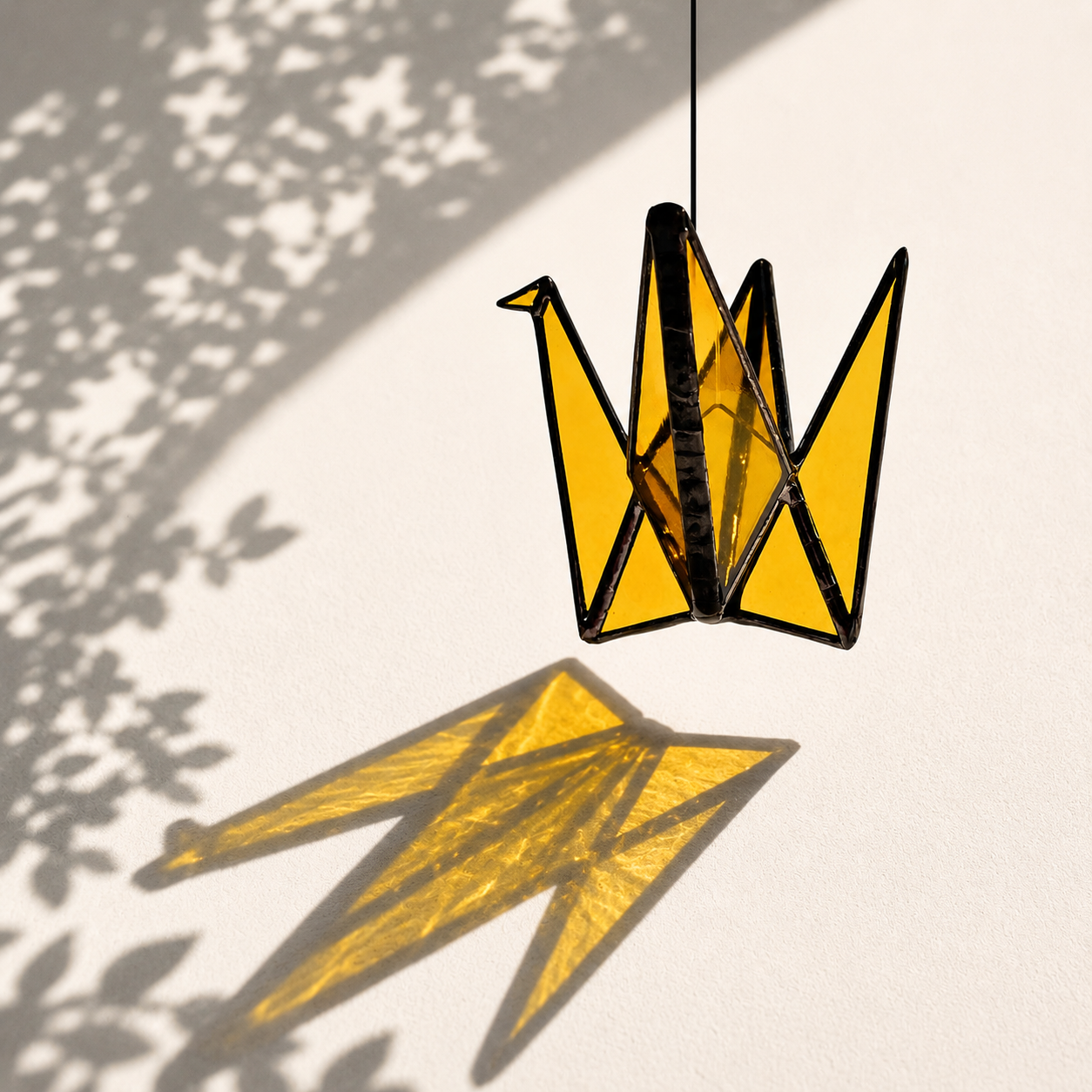 Stained Glass Origami Crane Suncatchers- Bird of Happiness - Samara Designs Studio