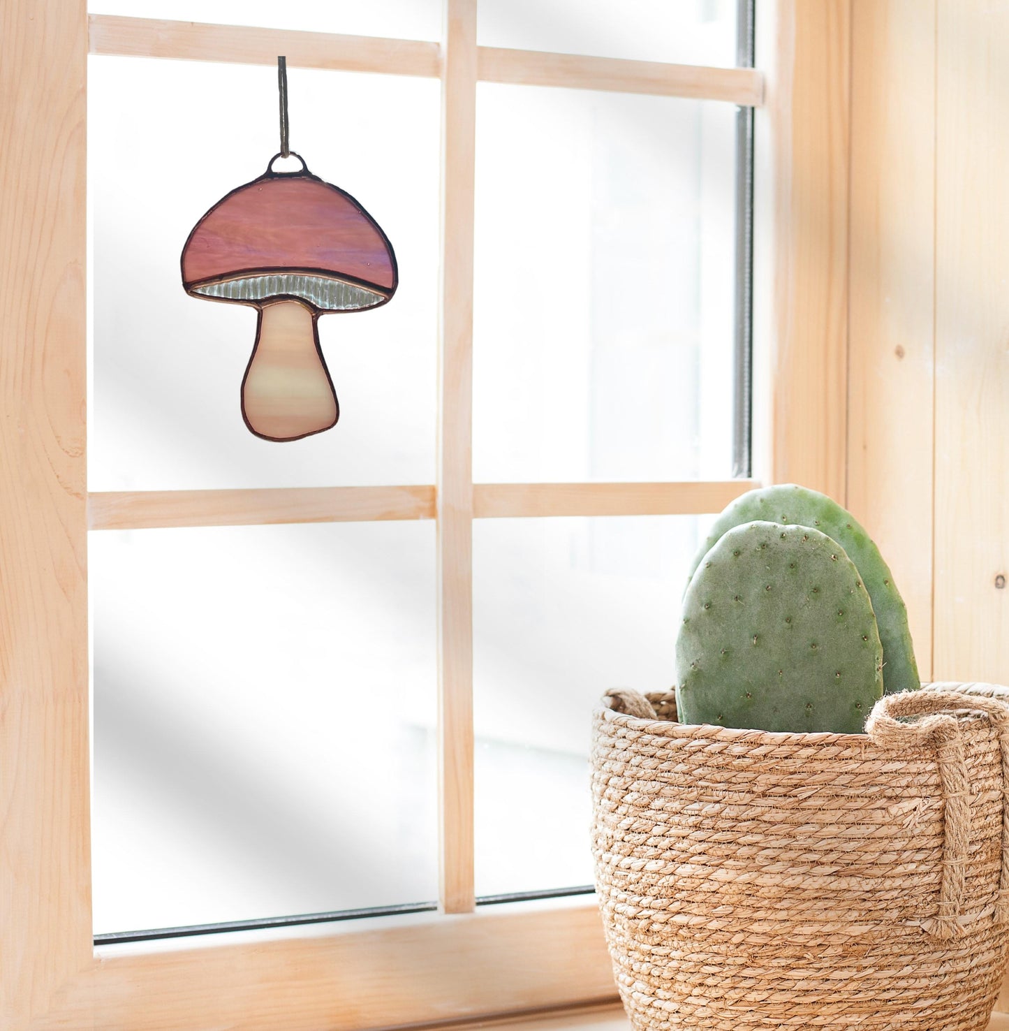 Stained Glass Mushroom Suncatchers