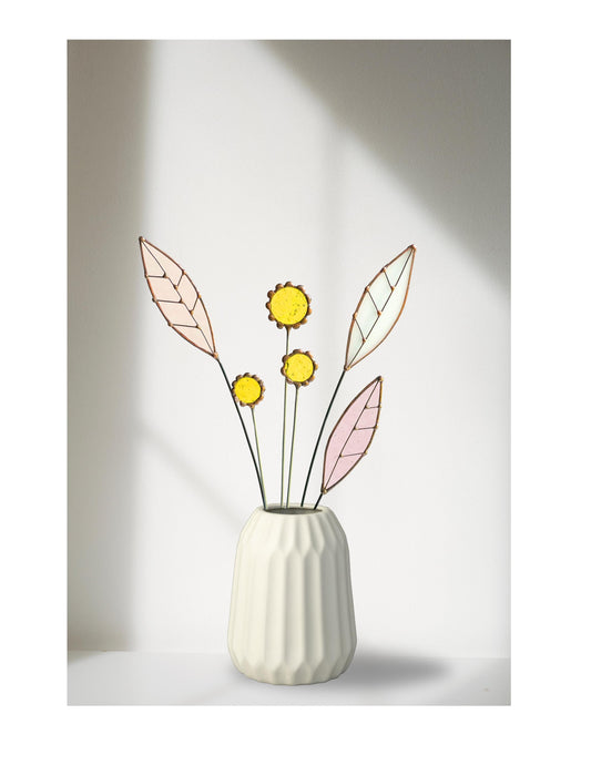 Stained Glass Floral Arrangement