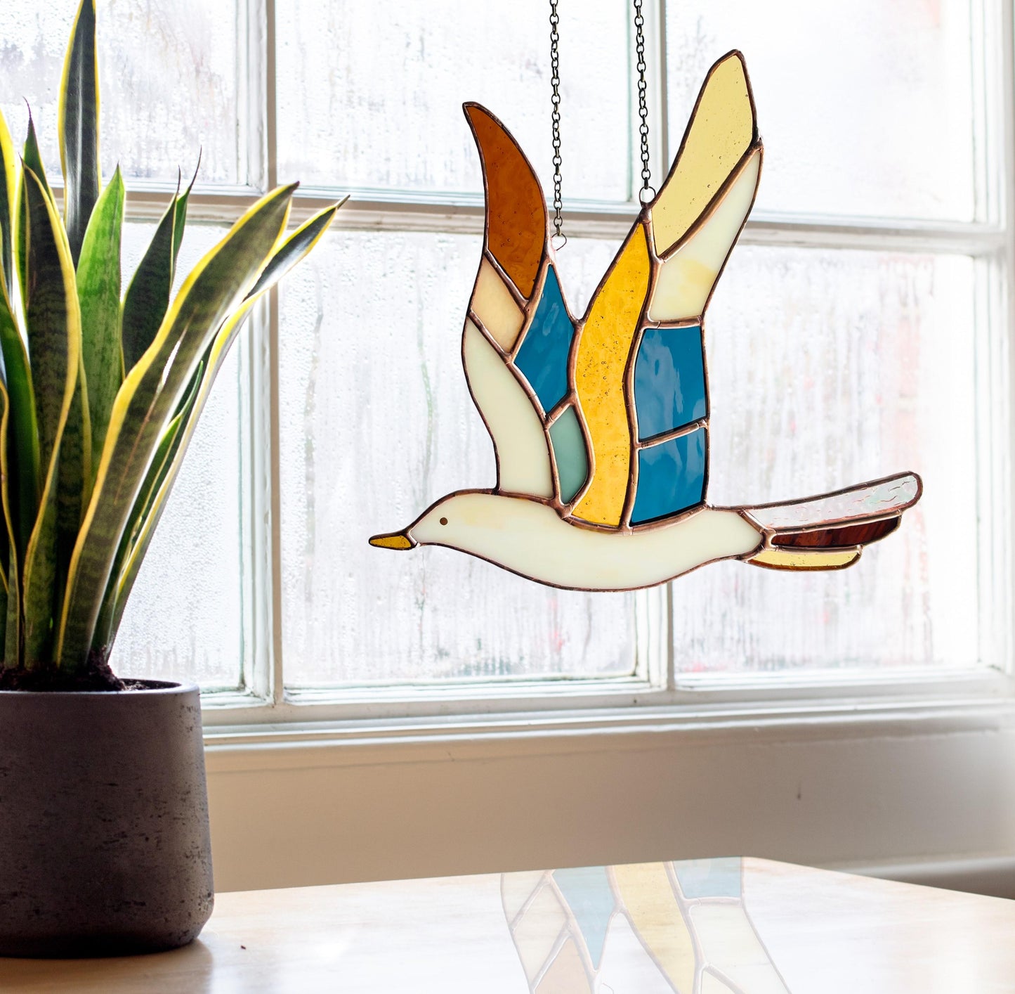 Stained Glass Seagull