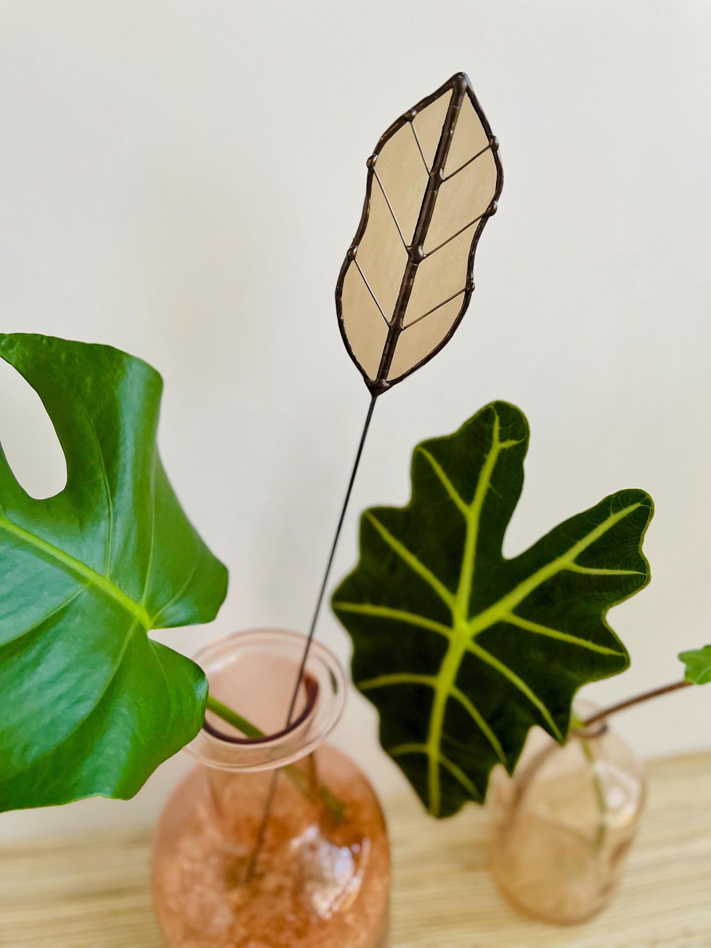 Glass Almond Leaf Stem