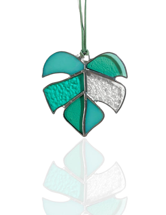 Mini Monstera Glass Sun Catcher