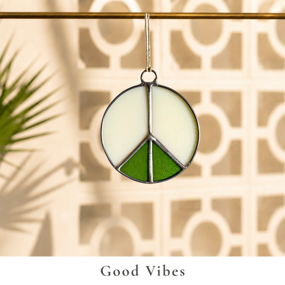 Peace Sign Christmas Ornament - Samara Designs Studio