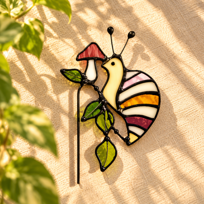 Woodland Snail Stained Glass Pot Hugger