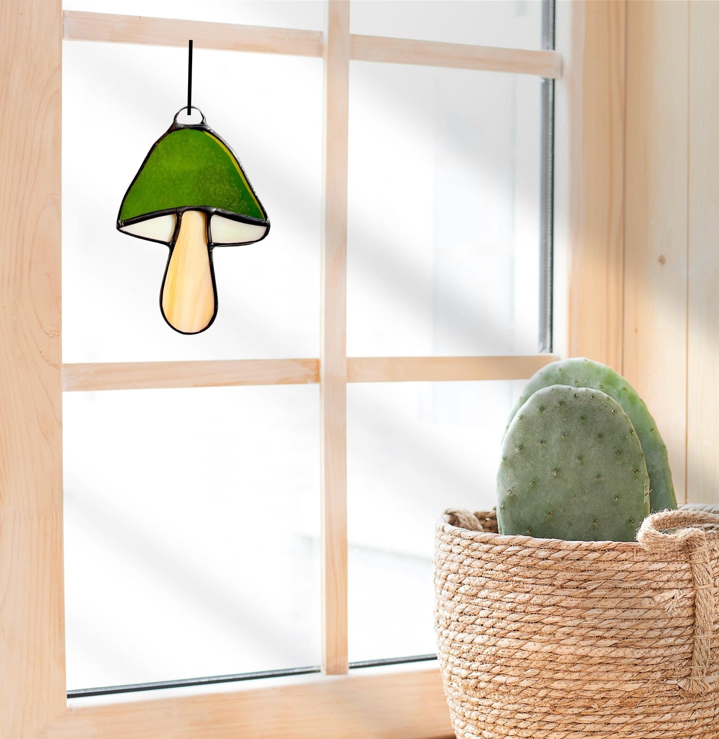 Stained Glass Mushroom Suncatchers