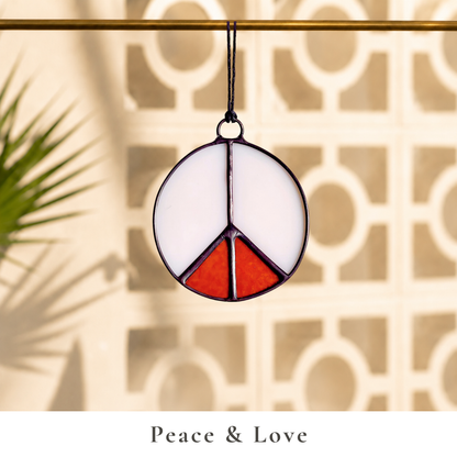 Peace Sign Christmas Ornament - Samara Designs Studio
