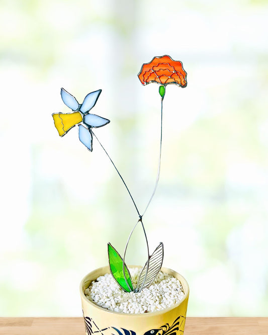 Daffodil+ Marigold Flower Stem