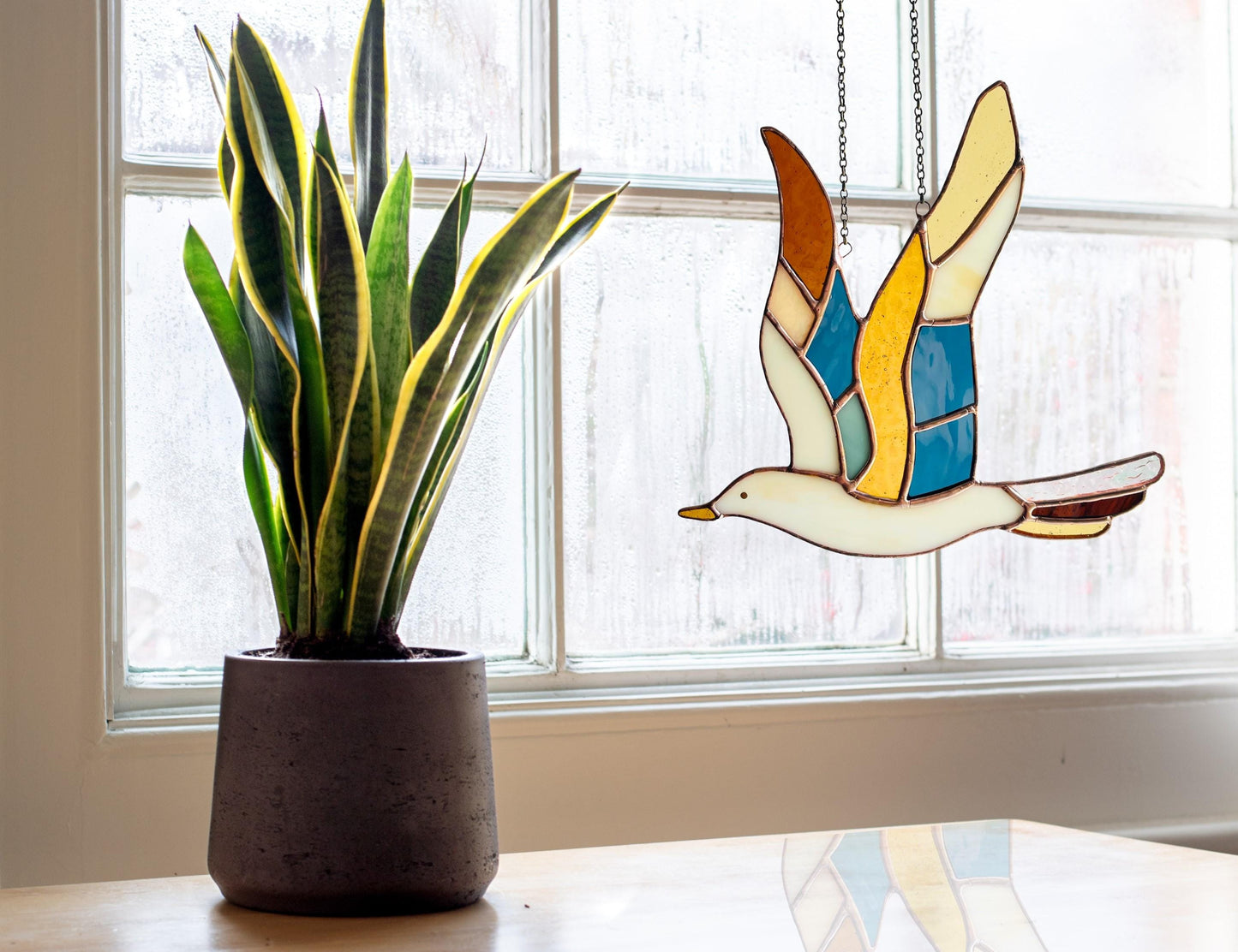 Stained Glass Seagull