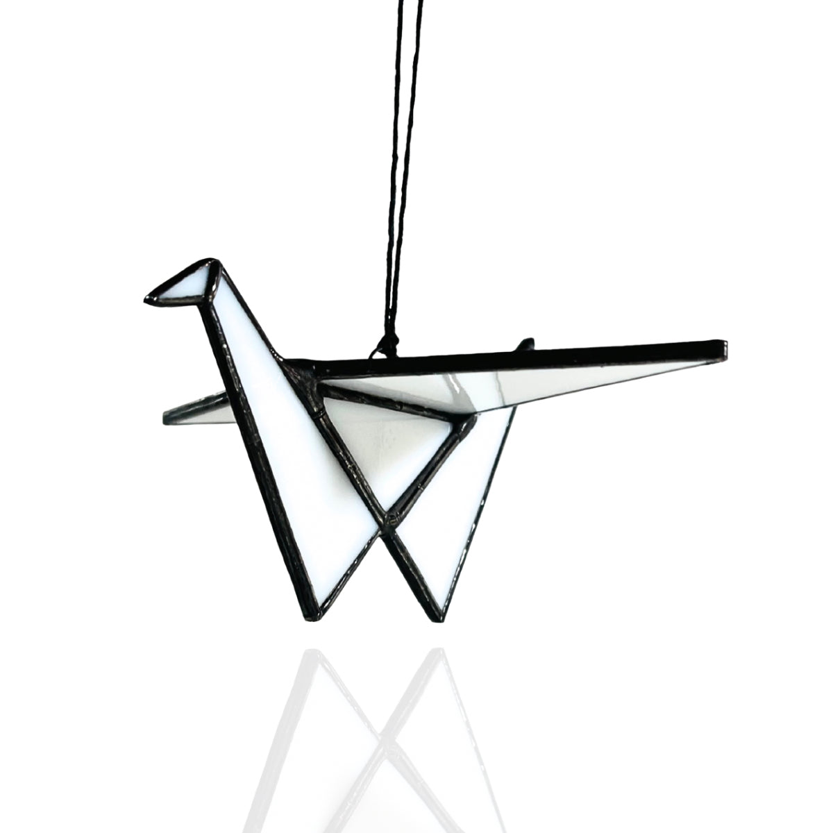 Stained Glass Origami Crane Mobile – Bird of Happiness - Samara Designs Studio