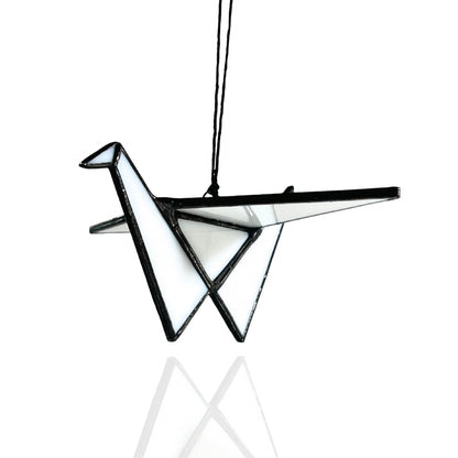 Stained Glass Origami Crane Mobile – Bird of Happiness - Samara Designs Studio