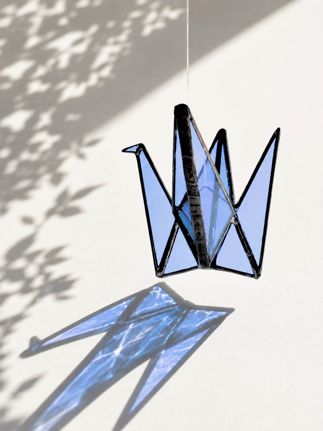 Stained Glass Origami Crane Suncatchers- Bird of Happiness - Samara Designs Studio