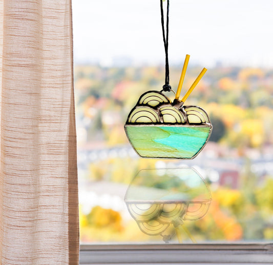 Mini Ramen Noodle Bowl Suncatcher