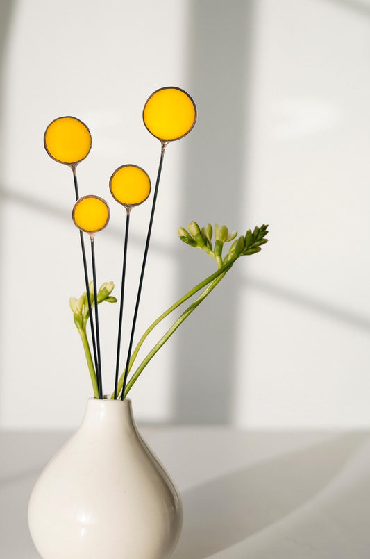 Glass Billy Button Stems