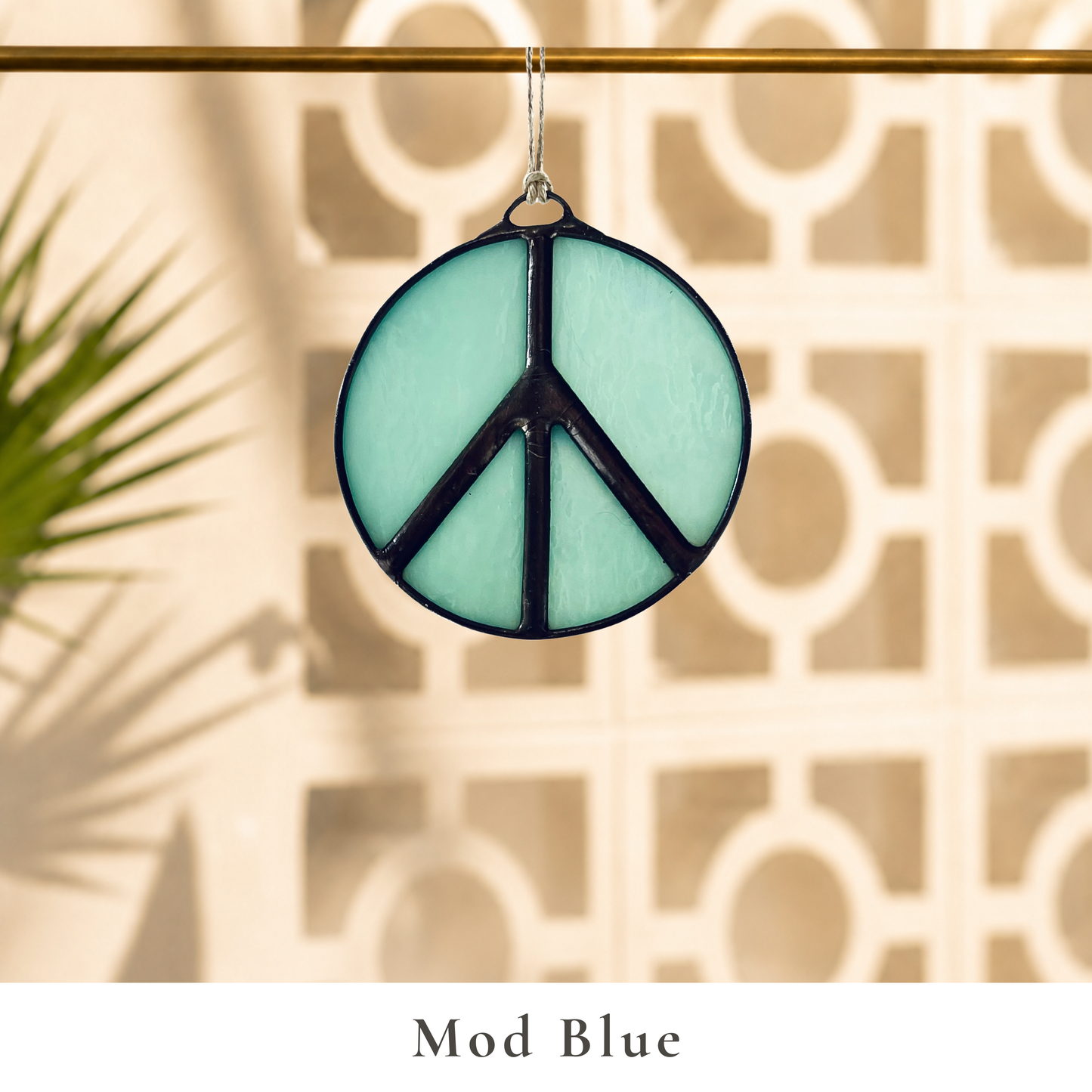 Peace Sign Stained Glass Suncatcher - Samara Designs Studio
