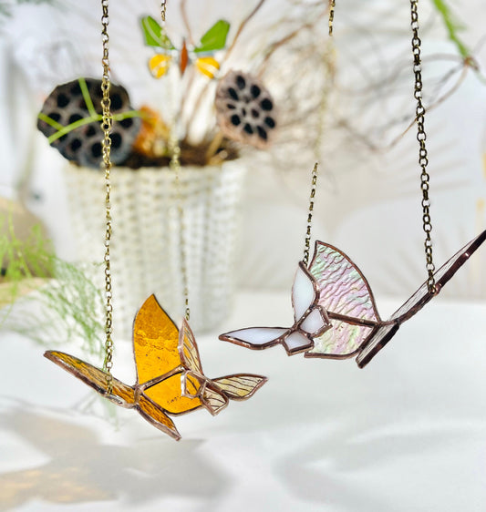 Glass Butterfly in Flight