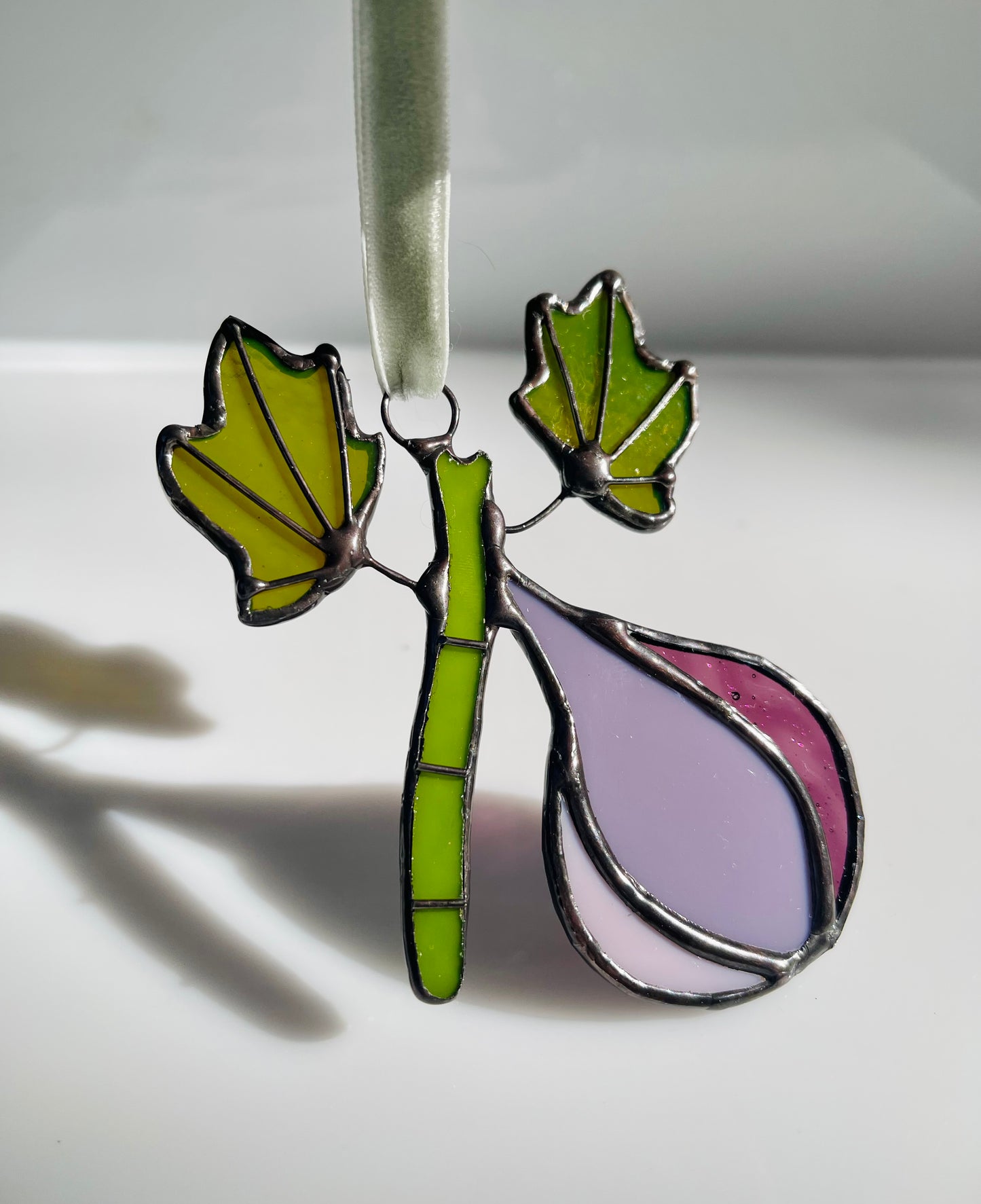 Pear & Fig Stained Glass Ornament Gift Set