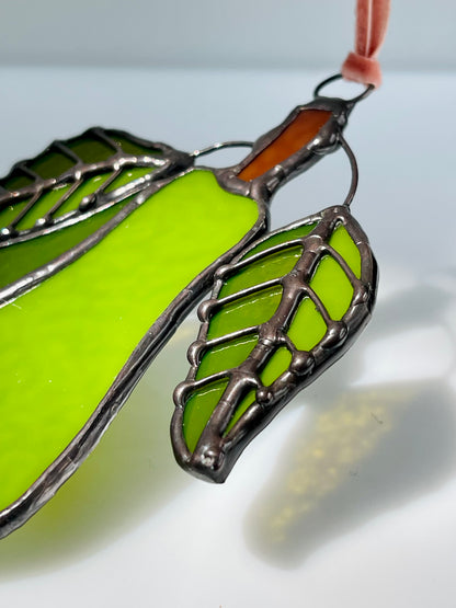Pear & Fig Stained Glass Ornament Gift Set