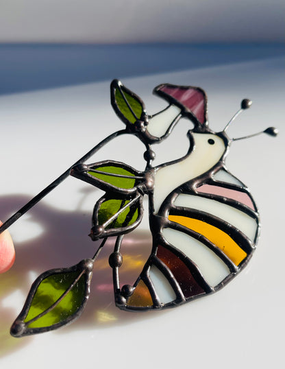 Woodland Snail Stained Glass Pot Hugger