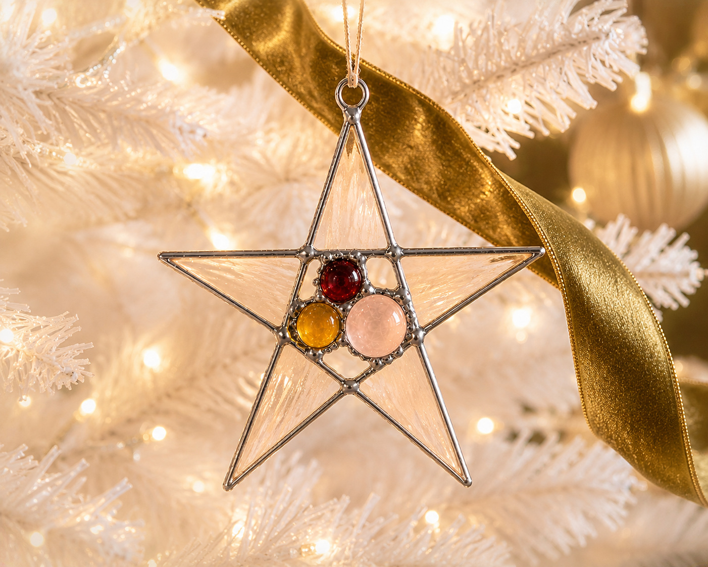 Retro Holiday Collection
Handmade Stained Glass Star Ornament Set - Samara Designs Studio