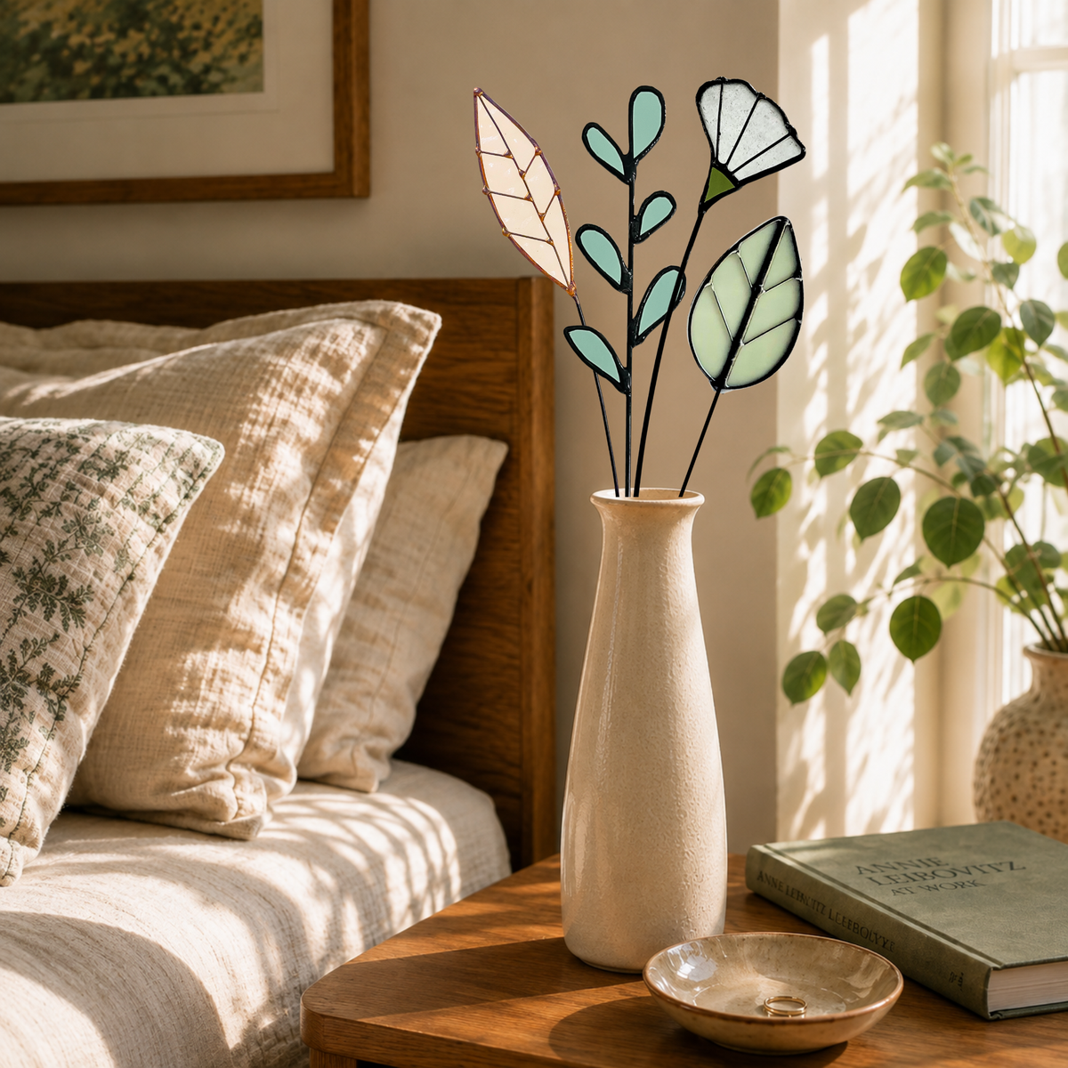Stained Glass Botanical Bouquet - Samara Designs Studio
