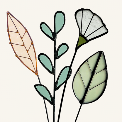Stained Glass Botanical Bouquet - Samara Designs Studio