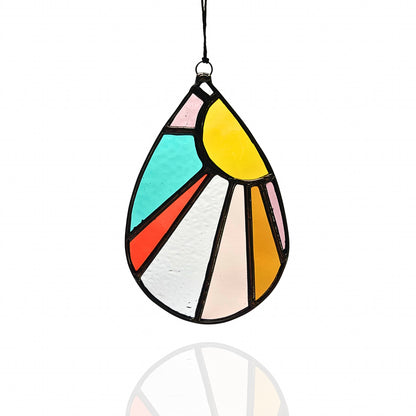 Drop of Sunshine Stained Glass Suncatcher - Samara Designs Studio