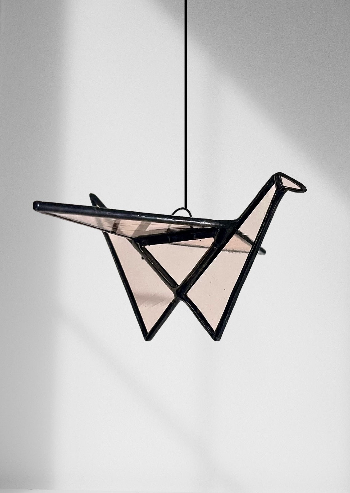 Stained Glass Origami Crane Mobile – Bird of Happiness - Samara Designs Studio