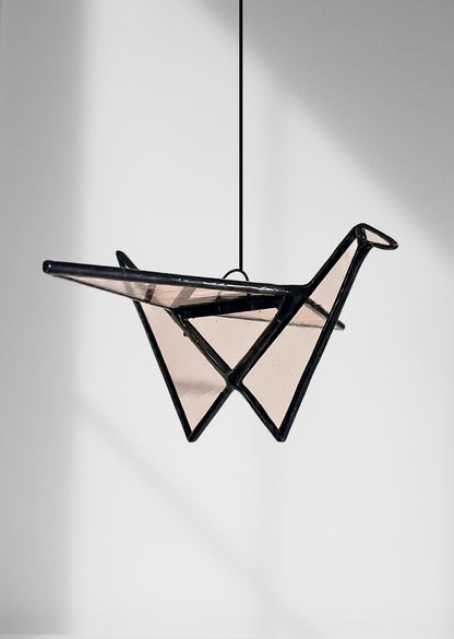 Stained Glass Origami Crane Mobile – Bird of Happiness - Samara Designs Studio