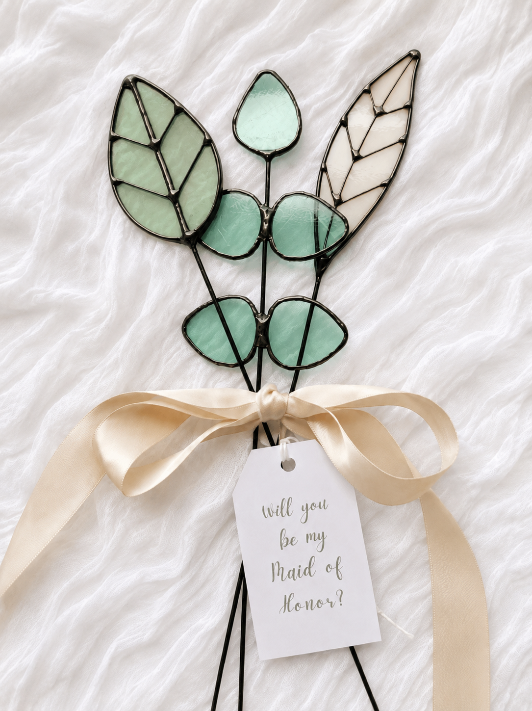 Personalized Stained Glass Keepsake Bouquet - Samara Designs Studio