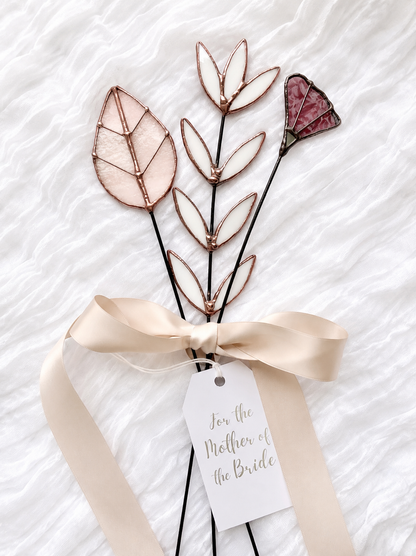 Personalized Stained Glass Keepsake Bouquet - Samara Designs Studio
