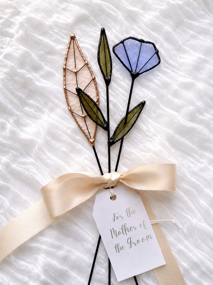 Personalized Stained Glass Keepsake Bouquet - Samara Designs Studio