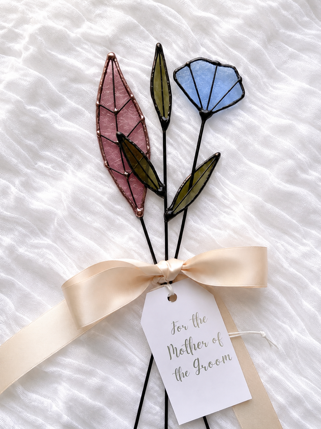 Personalized Stained Glass Keepsake Bouquet - Samara Designs Studio