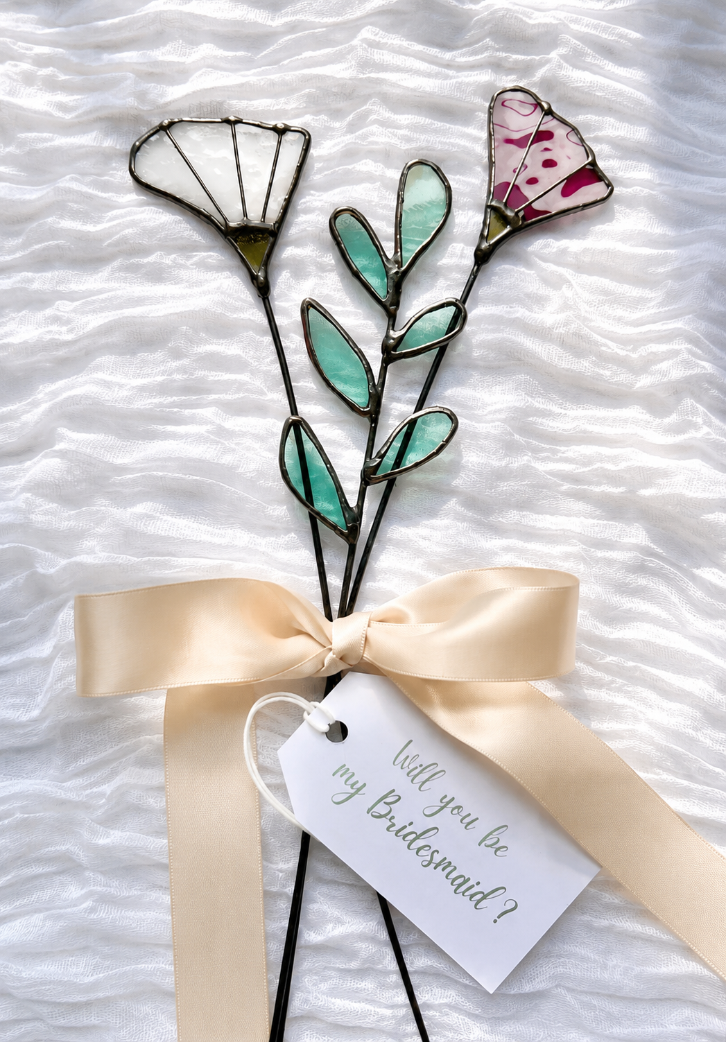 Personalized Stained Glass Keepsake Bouquet - Samara Designs Studio