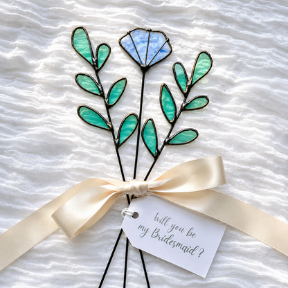 Personalized Stained Glass Keepsake Bouquet - Samara Designs Studio